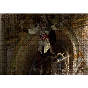 Assassins Creed Bıçaklı Suikastçi Yükseliyor Puzzle Yapboz Mdf Ahşap 1000 Parça