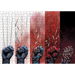 Wolverine Ölümü Çizgi Roman Kapağı Görseli Puzzle Yapboz Mdf Ahşap 500 Parça