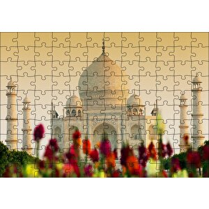 Tac Mahal Yakın Çekim Puzzle Yapboz Mdf Ahşap 120 Parça
