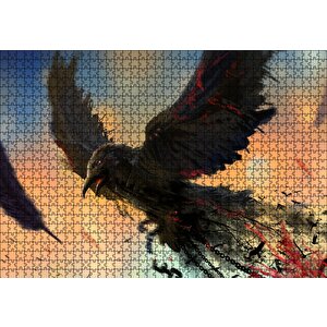 Zincirlerinden Kurtulan Karga Puzzle Yapboz Mdf Ahşap 1000 Parça