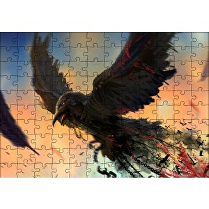 Zincirlerinden Kurtulan Karga Puzzle Yapboz Mdf Ahşap 120 Parça