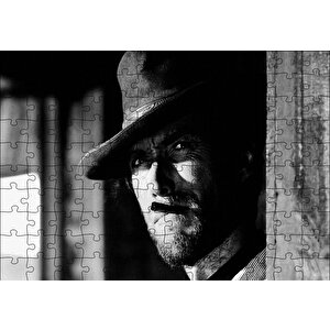 İyi Kötü Çirkin Clint Eastwood Sb Puzzle Yapboz Mdf Ahşap 120 Parça