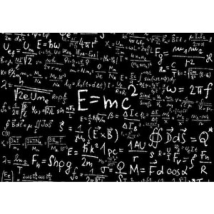 Formüller E=mc2 Puzzle Yapboz Mdf Ahşap 1000 Parça