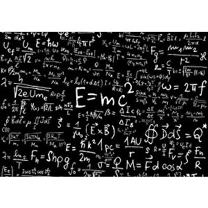 Formüller E=mc2 Puzzle Yapboz Mdf Ahşap 120 Parça