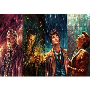 Doctor Who Karakterler Puzzle Yapboz Mdf Ahşap 255 Parça