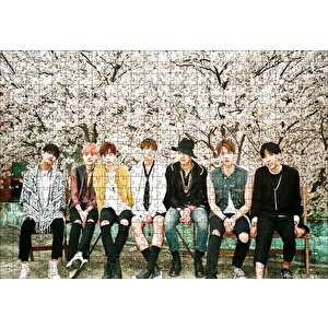 Kore Pop Grubu Bts Puzzle Yapboz Mdf Ahşap 500 Parça