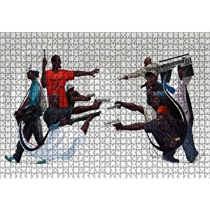 Bronx'ta Zenci Hayatları Puzzle Yapboz Mdf Ahşap 1000 Parça