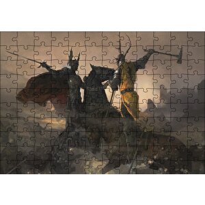 Game Of Thrones Savaşan Şövalyeler Puzzle Yapboz Mdf Ahşap 120 Parça