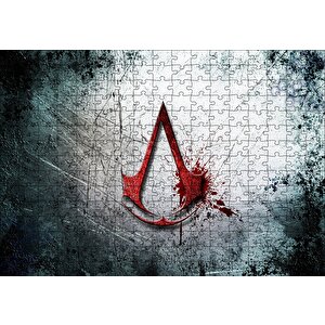 Assassins Creed Logo Puzzle Yapboz Mdf Ahşap 255 Parça