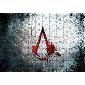 Assassins Creed Logo Puzzle Yapboz Mdf Ahşap 120 Parça