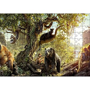 Orman Kitabı, Disney Filmi 2016 Görsel Puzzle Yapboz Mdf Ahşap 120 Parça