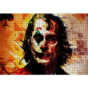 Joker Tüm Sahip Olduğum Olumsuz Düşünceler Puzzle Yapboz Mdf Ahşap 1000 Parça