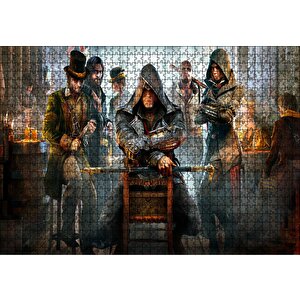 Assassins Creed Eski Meyhanede Bir Sahne Puzzle Yapboz Mdf Ahşap 1000 Parça
