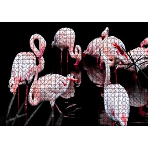 Flamigolar Karanlık Göl Arka Plan Puzzle Yapboz Mdf Ahşap 1000 Parça