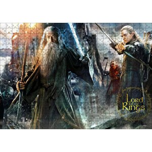 Aragorn Frodo Baggins Gandalf Gimli Leolas Puzzle Yapboz Mdf Ahşap 500 Parça