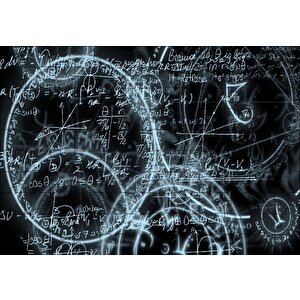 Geometrik Şekiller Ve Formüller Puzzle Yapboz Mdf Ahşap 120 Parça