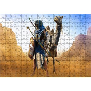 Assassins Creed Origins Mısır Çöl Savaşçısı Ve Devesi Puzzle Yapboz Mdf Ahşap 255 Parça