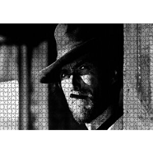 İyi Kötü Çirkin Clint Eastwood Sb Puzzle Yapboz Mdf Ahşap 1000 Parça