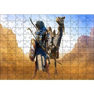 Assassins Creed Origins Mısır Çöl Savaşçısı Ve Devesi Puzzle Yapboz Mdf Ahşap 120 Parça