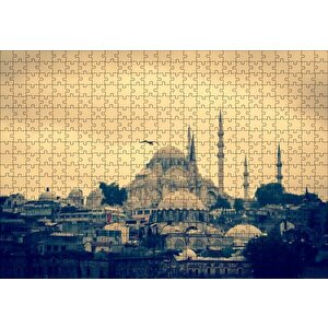Süleymaniye Camii Puzzle Yapboz Mdf Ahşap 500 Parça