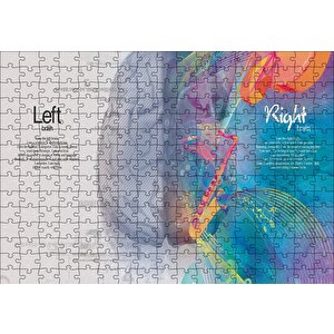 Beynin İki Lobu Ve Yetenekleri Puzzle Yapboz Mdf Ahşap 255 Parça