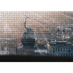Teleferik Yakın Plan Puzzle Yapboz Mdf Ahşap 1000 Parça