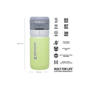 The Quick Flip Açık Yeşil 0.47 Lt Çelik Termos