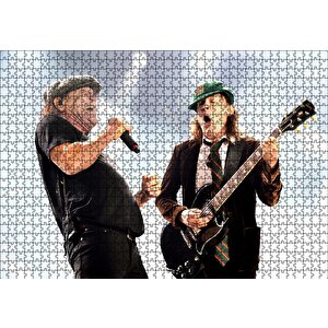 Acdc Angus Ve Malcolm Puzzle Yapboz Mdf Ahşap 1000 Parça