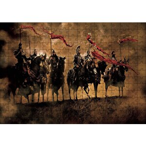 King Arthur Atlılar Puzzle Yapboz Mdf Ahşap 255 Parça