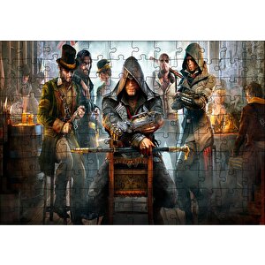 Assassins Creed Eski Meyhanede Bir Sahne Puzzle Yapboz Mdf Ahşap 120 Parça