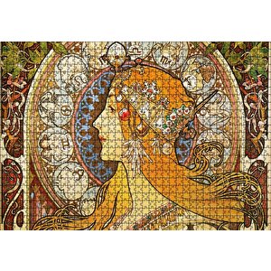 Astrolog Kadın Ve Burçlar Puzzle Yapboz Mdf Ahşap 1000 Parça
