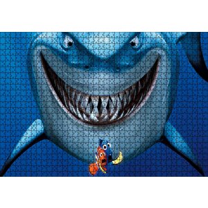 Kayıp Balık Nemo Köpek Balığı Puzzle Yapboz Mdf Ahşap 1000 Parça