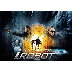 I, Robot Görsel Puzzle Yapboz Mdf Ahşap 120 Parça
