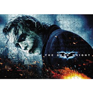 Kara Şövalye Afiş Joker Puzzle Yapboz Mdf Ahşap 500 Parça