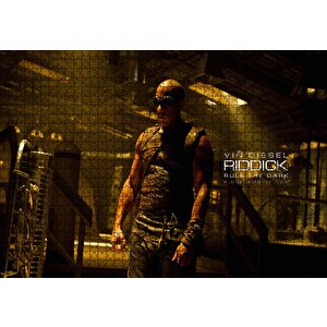 Riddick Vin Diesel Görseli Puzzle Yapboz Mdf Ahşap 1000 Parça
