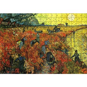 Pirinç Tarlaları Köylüler Ve Güneş Puzzle Yapboz Mdf Ahşap 255 Parça