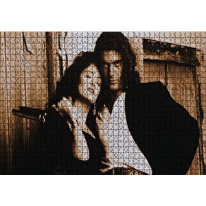 Desperado Antonio Banderas Ve Salma Hayek Puzzle Yapboz Mdf Ahşap 1000 Parça