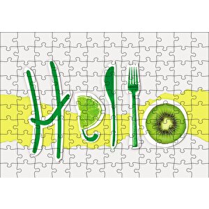 Hello Foods Puzzle Yapboz Mdf Ahşap 120 Parça