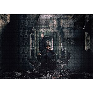 Sherlock Ve Watson Yıkıntılar Arasında Puzzle Yapboz Mdf Ahşap 1000 Parça