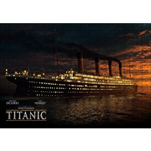 Titanic Film Afişi Puzzle Yapboz Mdf Ahşap 255 Parça