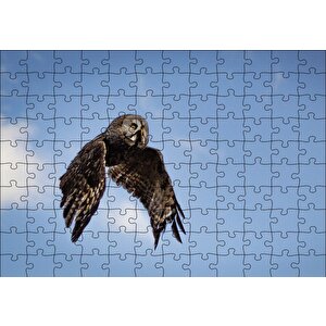 Uçan Baykuş Puzzle Yapboz Mdf Ahşap 120 Parça