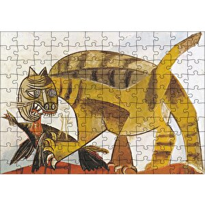 Cat Catching A Bird, 1939 By Pablo Picasso Puzzle Yapboz Mdf Ahşap 120 Parça