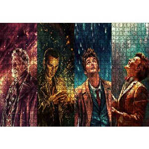 Doctor Who Karakterler Puzzle Yapboz Mdf Ahşap 1000 Parça