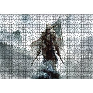 Assassins Creed 3 Karlı Tepeler Puzzle Yapboz Mdf Ahşap 1000 Parça
