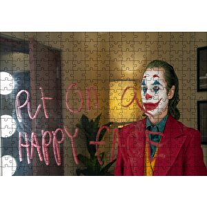Cakapuzzle  Joker Mutlu Bi Yüz Takın Puzzle Yapboz Mdf Ahşap