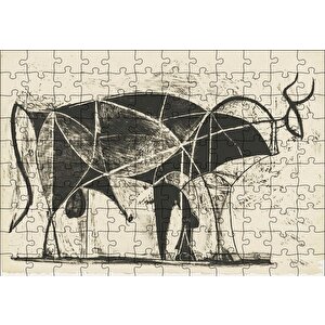 Le Taureau (the Bull),1945 By Pablo Picasso Puzzle Yapboz Mdf Ahşap 120 Parça