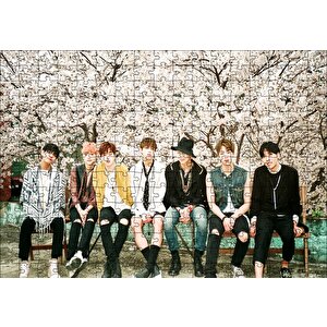 Kore Pop Grubu Bts Puzzle Yapboz Mdf Ahşap 255 Parça