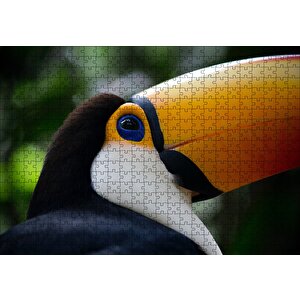 Muhteşem Renkleriyle Tukan Kuşu Puzzle Yapboz Mdf Ahşap 500 Parça