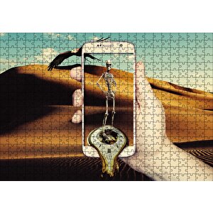 Telefon İskelet Kartal Puzzle Yapboz Mdf Ahşap 500 Parça