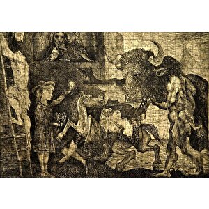 Minotauromachy, 1935 By Pablo Picasso Puzzle Yapboz Mdf Ahşap 500 Parça